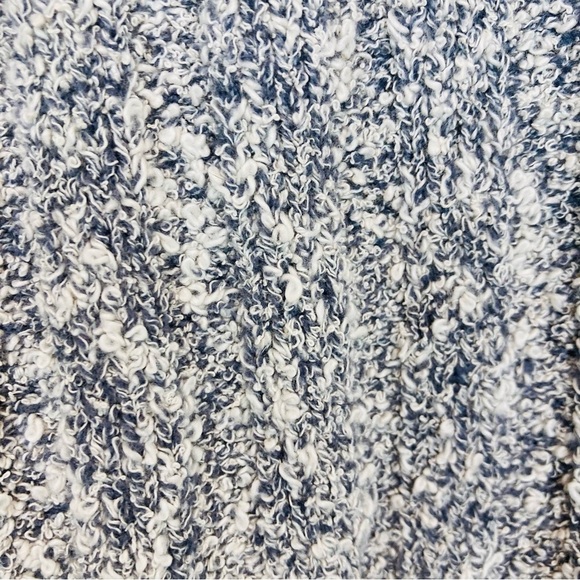 Free People Good Day Cropped Pullover Sweater. Blue/white Size Large - Picture 5 of 8